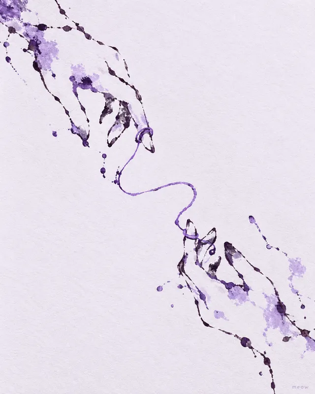 hands and thread