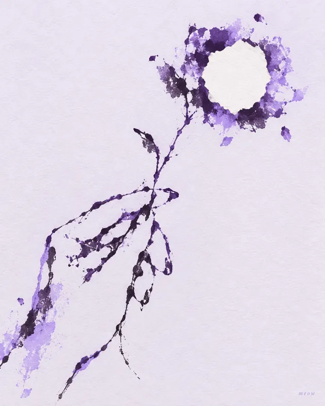flower in palm